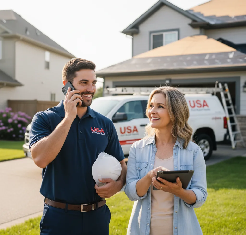 USA Roof Repair Experts customer support in Walcott